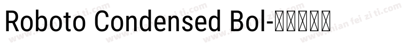 Roboto Condensed Bol字体转换